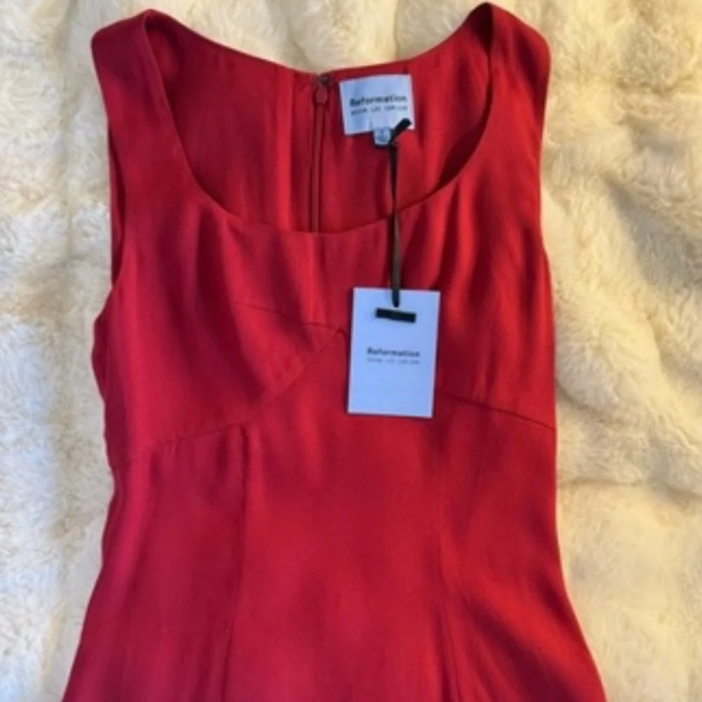 Reformation x Devon Lee Carlson Cher Dress In Rubies, brand new, never worn. - Picture 5 of 5